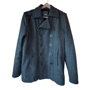 I. Spiewak & Sons Peacoat Wool Grey Thinsulate Men's Size Large Stadium